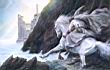 John Howe - Gandalf approche de Minas Tirith